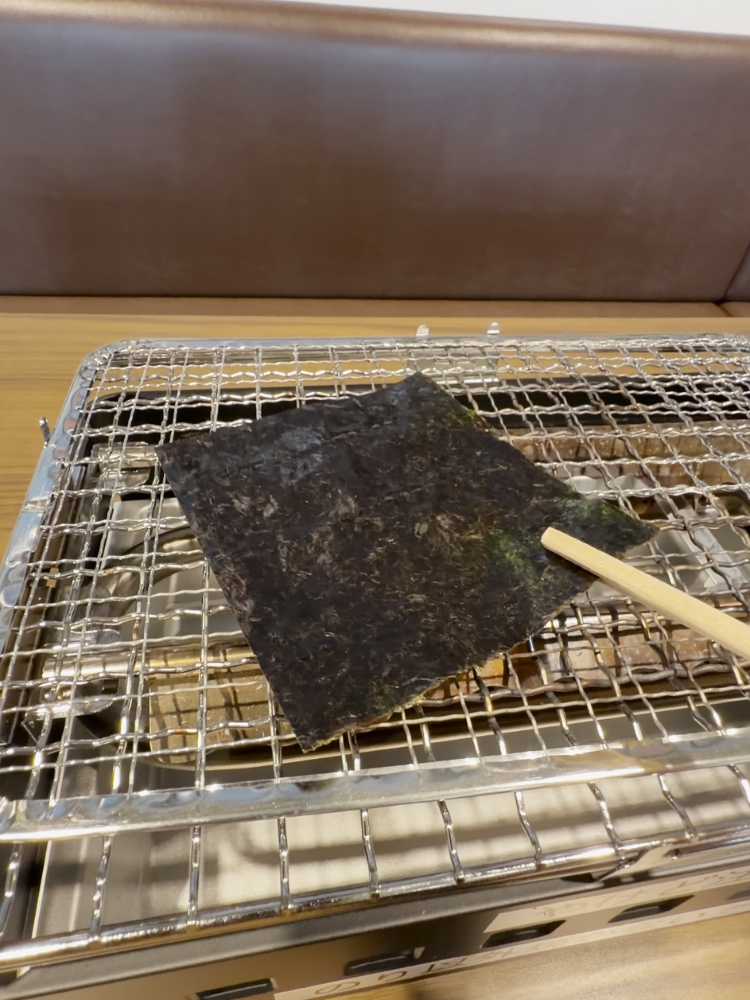 コンロで焼く海苔