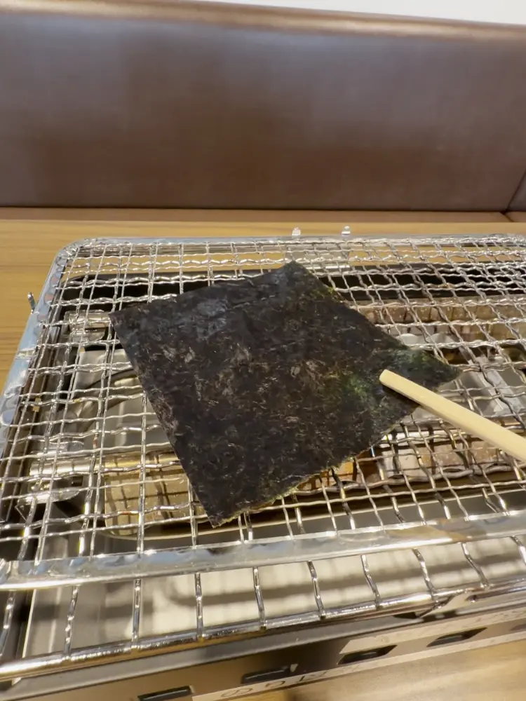 コンロで焼く海苔