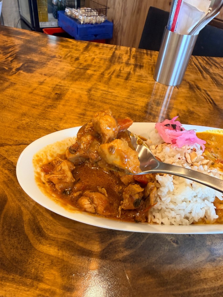 柔らかいチキンカレー