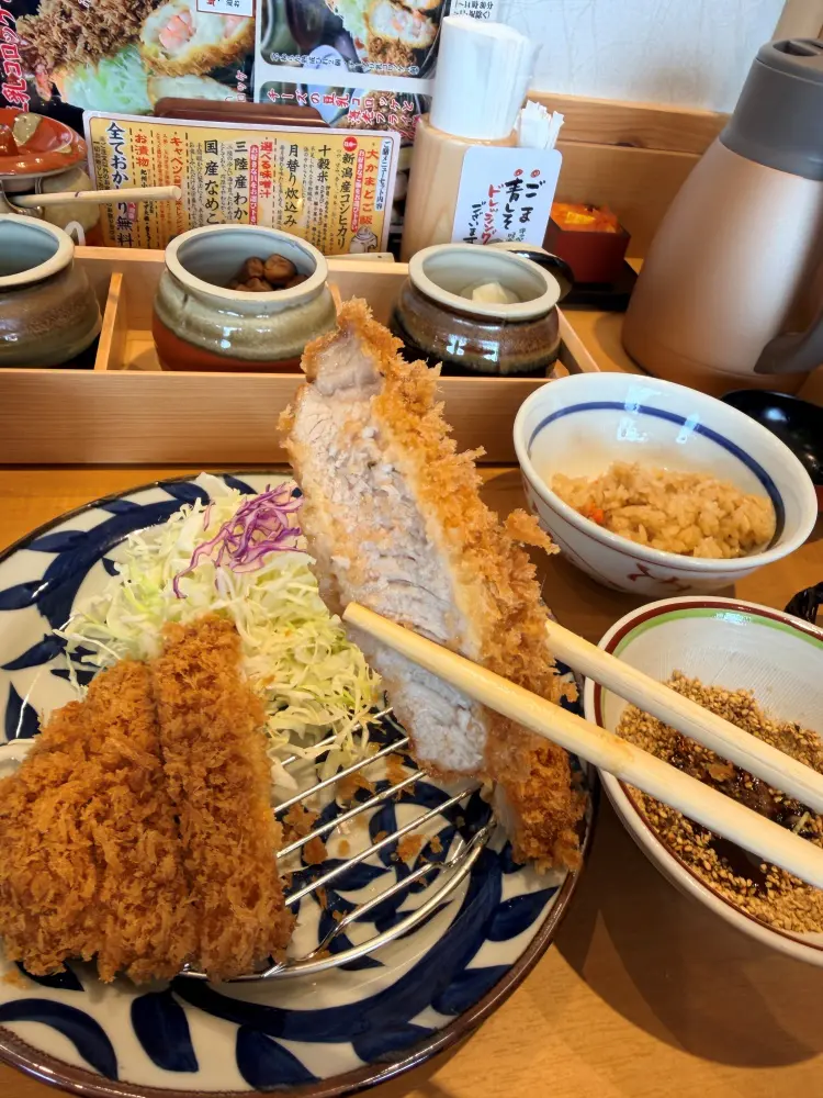 分厚いけど柔らかいとんかつ