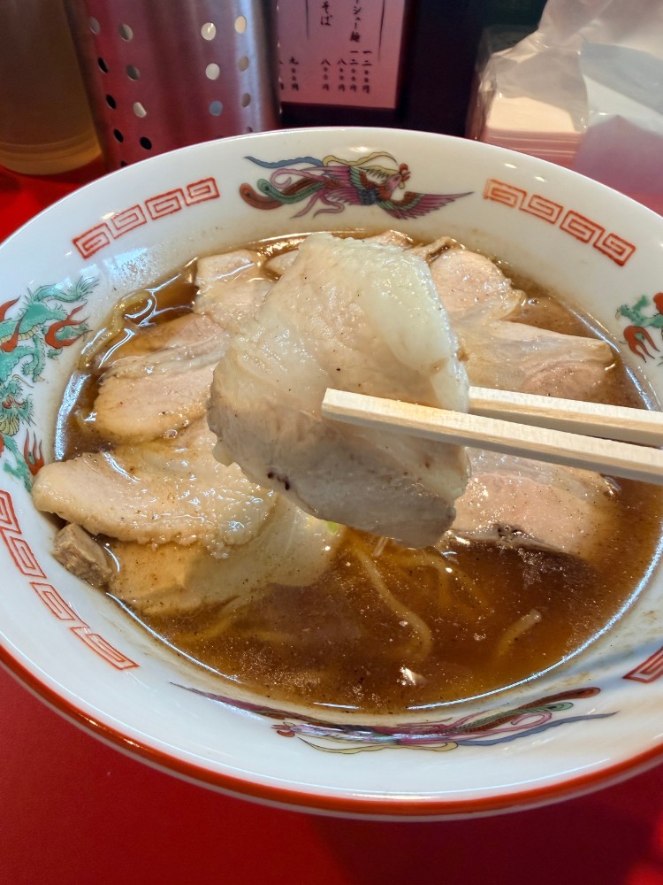 薄切りチャーシュー
