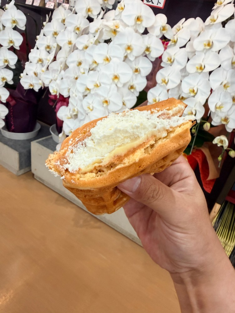 ずっしりとしたワッフル