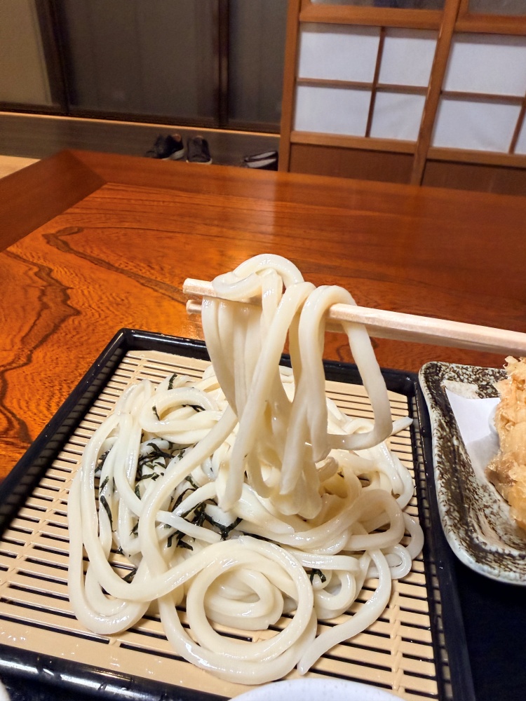 角が立った讃岐うどん