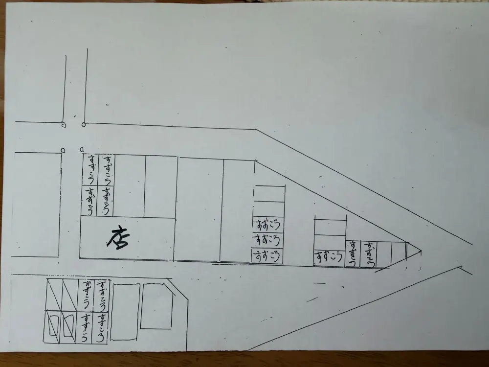 駐車場の案内図