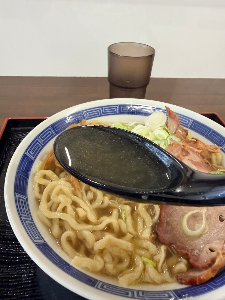 深い味わいの煮干しスープ