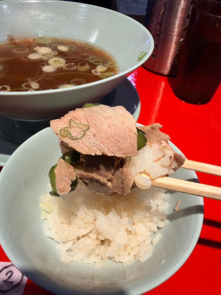 飯とチャーシュー